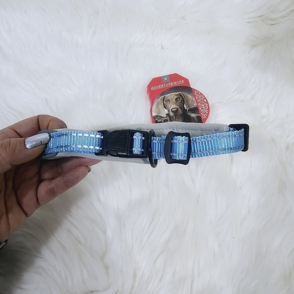 AdventureMore Dog Collar blue size Small new - Picture 3 of 3